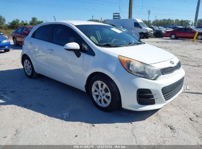 2016 KIA RIO LX White  Gasoline KNADM5A34G6569644 photo #1