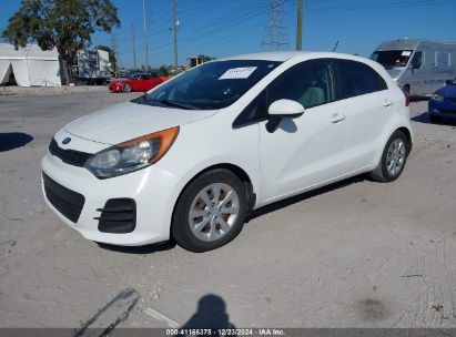 2016 KIA RIO LX White  Gasoline KNADM5A34G6569644 photo #3