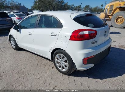 2016 KIA RIO LX White  Gasoline KNADM5A34G6569644 photo #4