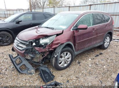 2014 HONDA CR-V EX-L Burgundy  Gasoline 5J6RM4H76EL032679 photo #3