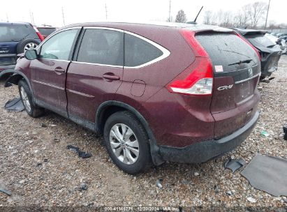 2014 HONDA CR-V EX-L Burgundy  Gasoline 5J6RM4H76EL032679 photo #4