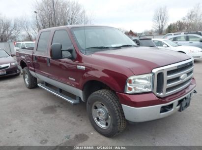 2005 FORD F-250 LARIAT/XL/XLT Maroon  Diesel 1FTSW21P45ED00049 photo #1