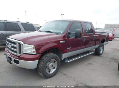 2005 FORD F-250 LARIAT/XL/XLT Maroon  Diesel 1FTSW21P45ED00049 photo #3