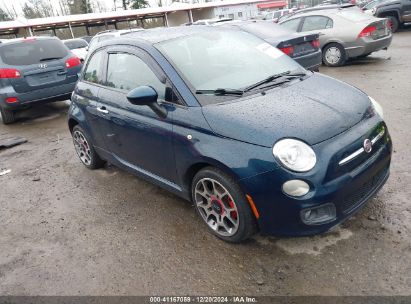 2015 FIAT 500 SPORT Blue  Gasoline 3C3CFFBR7FT616059 photo #1