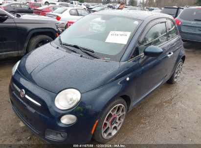 2015 FIAT 500 SPORT Blue  Gasoline 3C3CFFBR7FT616059 photo #3