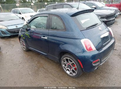 2015 FIAT 500 SPORT Blue  Gasoline 3C3CFFBR7FT616059 photo #4