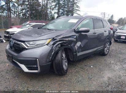 2022 HONDA CR-V HYBRID TOURING Gray  Hybrid 5J6RT6H93NL029075 photo #3