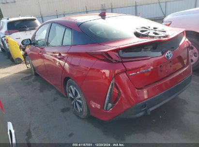 2017 TOYOTA PRIUS PRIME ADVANCED Red  Hybrid JTDKARFP7H3067297 photo #4