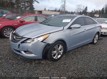 2012 HYUNDAI SONATA LIMITED Blue  Gasoline 5NPEC4AC7CH358992 photo #3