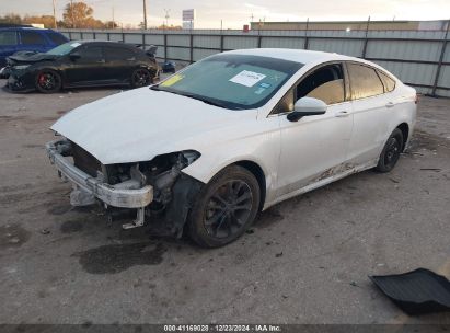 2019 FORD FUSION SE White  Gasoline 3FA6P0H70KR239578 photo #3