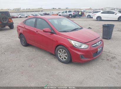 2014 HYUNDAI ACCENT GLS Red  Gasoline KMHCN4AC4BU615642 photo #1