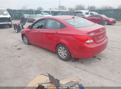 2014 HYUNDAI ACCENT GLS Red  Gasoline KMHCN4AC4BU615642 photo #4