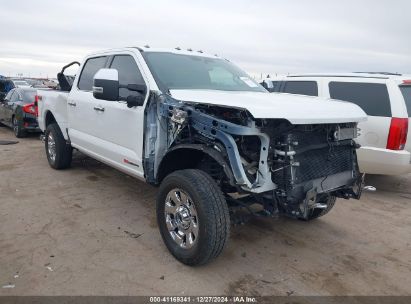 2024 FORD F-250 KING RANCH White  Diesel 1FT8W2BM2RED52509 photo #1