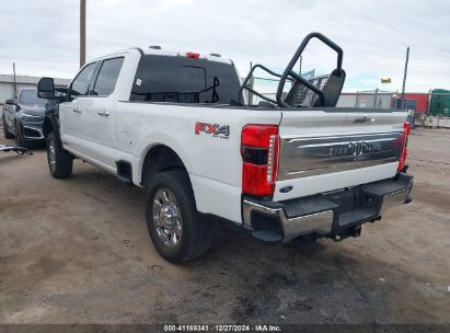 2024 FORD F-250 KING RANCH White  Diesel 1FT8W2BM2RED52509 photo #4