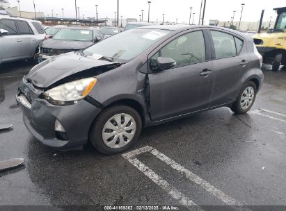 2014 TOYOTA PRIUS C TWO Gray  Hybrid JTDKDTB38E1076279 photo #3