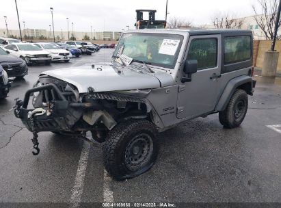 2018 JEEP WRANGLER JK SPORT 4X4 Gray  Flexible Fuel 1C4AJWAG8JL861054 photo #3