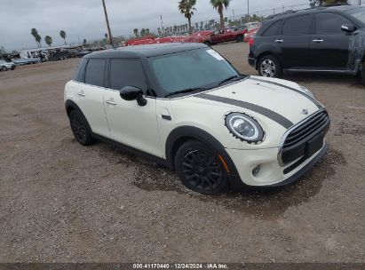 2020 MINI HARDTOP COOPER Cream  Gasoline WMWXU7C02L2M47992 photo #1