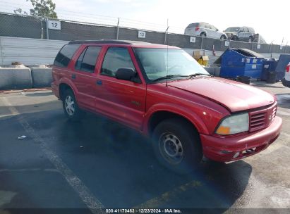 2000 OLDSMOBILE BRAVADA Red  Gasoline 1GHDT13W1Y2283789 photo #1