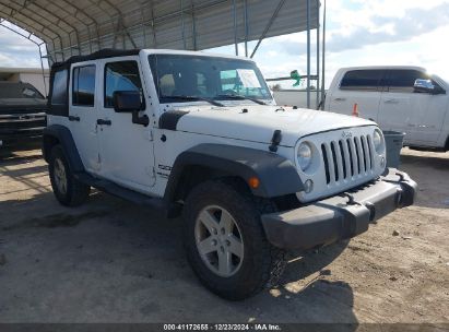 2017 JEEP WRANGLER UNLIMITED SPORT 4X4 White  Flexible Fuel 1C4HJWDG4HL538480 photo #1