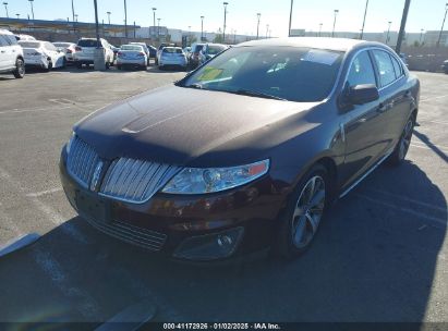 2012 LINCOLN MKS Burgundy  Gasoline 1LNHL9DR6CG807041 photo #3