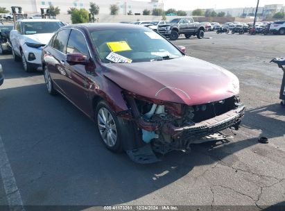 2015 HONDA ACCORD EX Burgundy  Gasoline 1HGCR2F73FA265745 photo #1