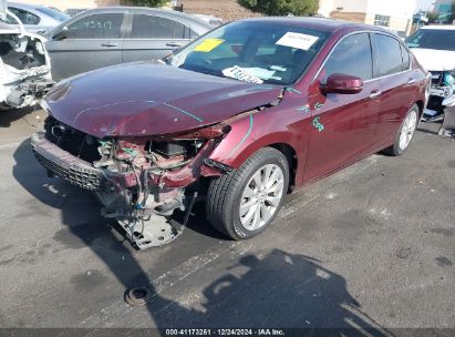 2015 HONDA ACCORD EX Burgundy  Gasoline 1HGCR2F73FA265745 photo #3