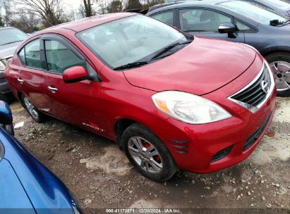 2014 NISSAN VERSA 1.6 SV Burgundy  Gasoline 3N1CN7AP3EL860653 photo #1