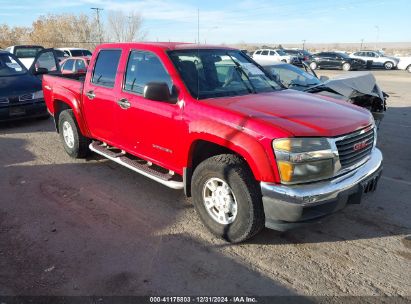 2005 GMC CANYON SLE Red  Gasoline 1GTDT136258158170 photo #1