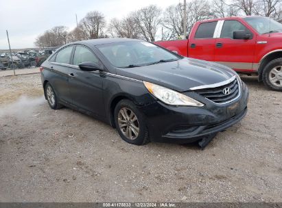 2012 HYUNDAI SONATA GLS Black  Gasoline 5NPEB4AC3CH441645 photo #1