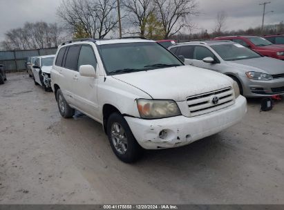 2004 TOYOTA HIGHLANDER V6 White  Gasoline JTEGP21A640006142 photo #1