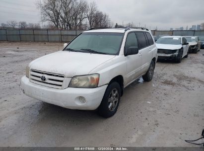 2004 TOYOTA HIGHLANDER V6 White  Gasoline JTEGP21A640006142 photo #3