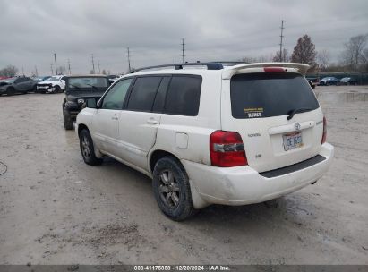 2004 TOYOTA HIGHLANDER V6 White  Gasoline JTEGP21A640006142 photo #4