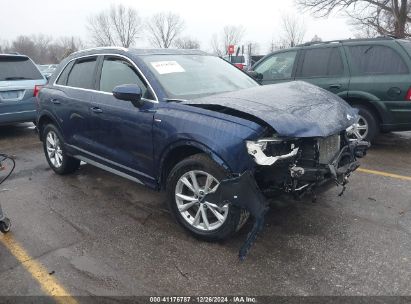 2023 AUDI Q3 PREMIUM 45 TFSI S LINE QUATTRO TIPTRONIC Dark Blue  Other WA1DECF35P1113706 photo #1