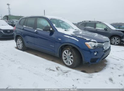 2017 BMW X3 XDRIVE28I Blue  Gasoline 5UXWX9C53H0T09778 photo #1