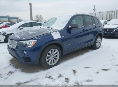 2017 BMW X3 XDRIVE28I Blue  Gasoline 5UXWX9C53H0T09778 photo #3