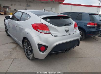 2016 HYUNDAI VELOSTER TURBO Silver  Gasoline KMHTC6AE1GU300484 photo #4