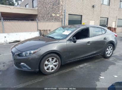 2015 MAZDA MAZDA3 I SPORT Gray  Gasoline 3MZBM1U70FM198771 photo #3