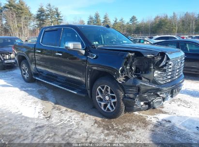 2022 GMC SIERRA 1500 4WD  SHORT BOX SLT Black  Gasoline 3GTUUDED0NG622402 photo #1