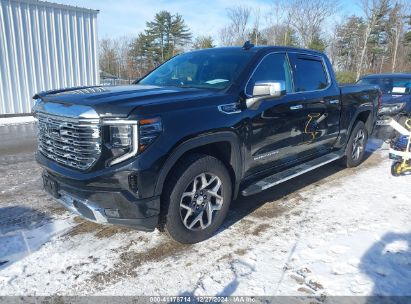 2022 GMC SIERRA 1500 4WD  SHORT BOX SLT Black  Gasoline 3GTUUDED0NG622402 photo #3