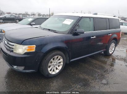 2009 FORD FLEX SEL Blue  Gasoline 2FMEK62C59BA39099 photo #3