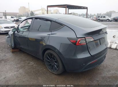 2022 TESLA MODEL Y LONG RANGE DUAL MOTOR ALL-WHEEL DRIVE Gray  Electric 7SAYGDEE5NF344445 photo #4