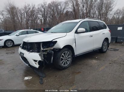 2014 NISSAN PATHFINDER SV White  Gasoline 5N1AR2MM4EC602548 photo #3