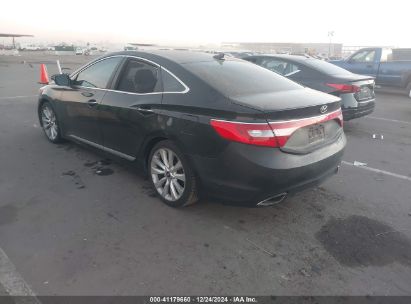 2013 HYUNDAI AZERA Black  Gasoline KMHFH4JG0DA308982 photo #4