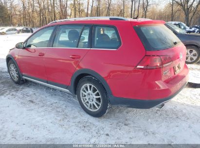 2017 VOLKSWAGEN GOLF ALLTRACK TSI S/TSI SE/TSI SEL Red  Gasoline 3VWH17AU6HM510370 photo #4