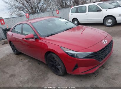 2021 HYUNDAI ELANTRA SEL Red  Gasoline 5NPLM4AG2MH009747 photo #1