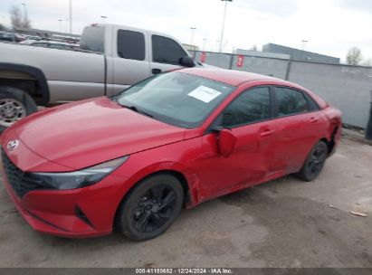 2021 HYUNDAI ELANTRA SEL Red  Gasoline 5NPLM4AG2MH009747 photo #3