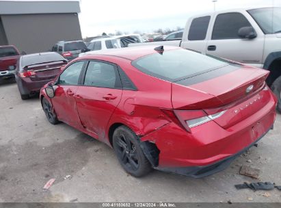 2021 HYUNDAI ELANTRA SEL Red  Gasoline 5NPLM4AG2MH009747 photo #4