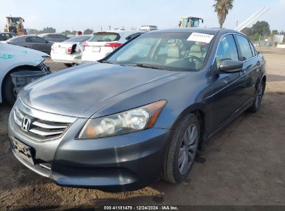 2011 HONDA ACCORD 2.4 EX-L Gray  Gasoline 1HGCP2F85BA016873 photo #3