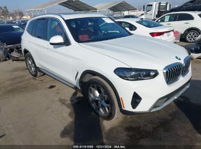 2022 BMW X3 SDRIVE30I White  Gasoline 5UX43DP02N9K79846 photo #1