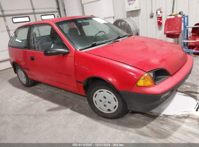 1991 GEO METRO LSI Red  Gasoline 2C1MR2467M6731634 photo #1